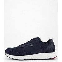 Tommy Hilfiger Outdoor Runner Mix Trainers - Navy