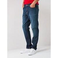 Tommy Hilfiger Men/'s Straight Denton STR Blacker Blue MW0MW40354 Straight, Denim, 32W / 32L