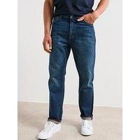 Tommy Hilfiger Men’s Regular Mercer Bear Straight Fit Jeans, Blue (Bear Dark Blue), 32W/40L