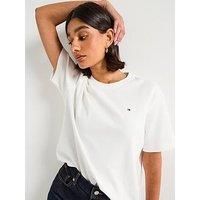 Tommy Hilfiger Modern Interlock Boxy Short Sleeve T-Shirt - Beige