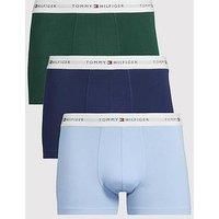 Tommy Hilfiger 3 Pack Signature Cotton Trunks - Assorted