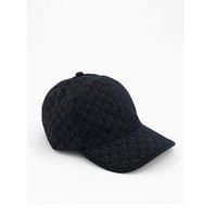 Calvin Klein Emblem Print Leather Patch Cap - Grey