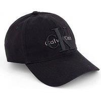 Calvin Klein Large Layered Monologo Cap - Black
