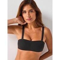 Calvin Klein Adapt Bandeau Strapless Bra - Black