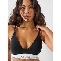 Calvin Klein Women’s Lightly Lined Nursing Bralette, Black (Black .), XL