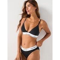 Calvin Klein Lightly Lined Triangle Bra - Black