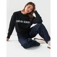 Calvin Klein Jeans Graphic Pullover Sweater - Black