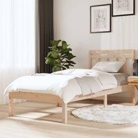 Bed Frame Solid Wood Pine 100x200 cm