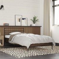 Berkfield Home Bed Frame without Mattress Brown Oak 90x190 cm Single