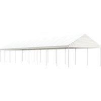 Gazebo with Roof White 20.07x4.08x3.22 m Polyethylene
