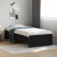 Berkfield Home Bed Frame without Mattress Black 90x190 cm Single