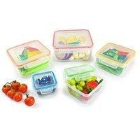 Lock & Lock 5-Piece Square Multi-Functional Set, Clear, 19 x 19 x 9 cm