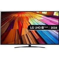 55" LG 55UT81006LA Smart 4K Ultra HD HDR LED TV with Amazon Alexa, Silver/Grey