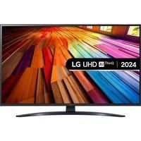 LG 43UT81006LA Smart 4K Ultra HD HDR LED TV with Amazon Alexa, Silver/Grey