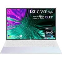 LG gram Style 2023 16Z90RS 16 inch ultra-lightweight OLED laptop, intel i7-1360P, 16GB RAM, 1TB SSD, Dolby ATMOS, Windows 11 (Holographic White)