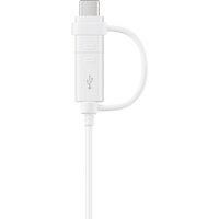 Samsung Original Combo Charge and Sync USB-C/Micro USB Cable - White