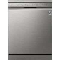 LG TrueSteam DF222FPS Full-size Smart Dishwasher - Shiny Steel, Silver/Grey