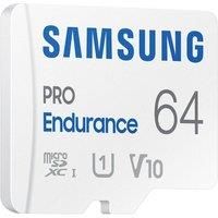 Samsung PRO Endurance 64GB microSDXC UHS-I U1 100MB/s Video Monitoring Memory Card with Adapter (MB-MJ64KA)