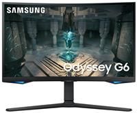 Samsung Odyssey G6 LS27BG650EUXXU 27" Curved Smart Gaming Monitor - QHD 2560x1440, 240Hz, 1ms, Speakers, HDMI 2.1, Full Smart Platform