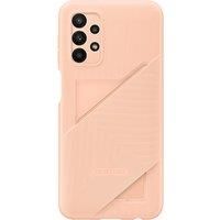 Samsung Card Slot Cover Case with Card Pocket for Galaxy A23 5G, Peach