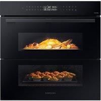 Samsung Series 4 Dual Cook Flex NV7B4355VAK/U4 A+ Smart Oven - Black Glass