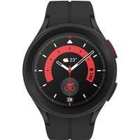 Samsung Galaxy Watch5 Pro Smart Watch, Health Monitoring, Fitness Tracker, Long Lasting Battery, LTE, 45mm, Black Titanium, UK Version