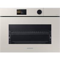 Samsung Series 7 Bespoke NQ5B7993AAA Built In Compact Electric Single Oven with Microwave Function with added Steam Function - Satin Beige
