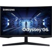 Samsung Odyssey G5 LC27G55TQBUXXU 27" 1000R Curved Gaming Monitor - 144Hz, 1ms, 1440p QHD, Freesync Premium, HDR10, HDMI, Displayport