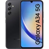 SAMSUNG Galaxy A34 5G - 128 GB, Awesome Black, Black