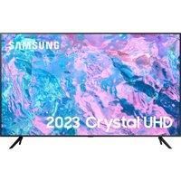 Samsung 55 Inch CU7100 UHD HDR Smart TV (2023) - 4K Crystal Processor, Adaptive Sound Audio, PurColour, Built In Gaming TV Hub, Smart TV Streaming & Video Call Apps And Image Contrast Enhancer