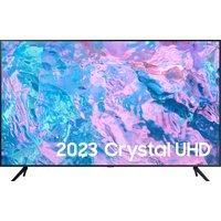 Samsung 55 Inch CU7110 UHD HDR Smart TV (2023) - 4K Crystal Processor, Adaptive Sound Audio, PurColour, Built In Gaming TV Hub, Smart TV Streaming & Video Call Apps And Image Contrast Enhancer