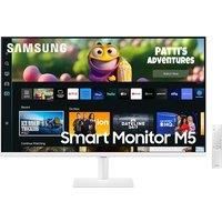 Samsung LS32CM501EUXXU 32" Full HD Smart Monitor with Speakers - 1920x1080, USB, HDMI, Remote, Samsung Smart Hub for TV streaming and catch up apps, White