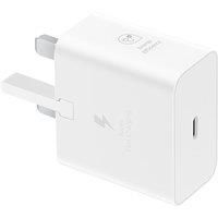 Samsung Galaxy Official 25W Super Fast Charging Travel Adapter (with USB-C to C Data Cable), White