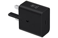 Samsung Galaxy Official 25W Super Fast Charging Travel Adapter (with USB-C to C Data Cable), Black