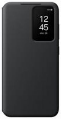 Samsung S24 Smart View Wallet Folio Phone Case - Black