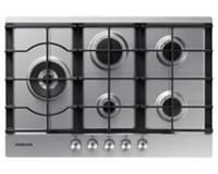 Samsung NA64D3000AK/U1 60cm 4 Burner Gas Hob, Black Glass