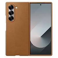 Samsung Galaxy Official Faux Leather Kindsuit Case for Galaxy Z Fold6, Tan