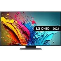 55" LG 55QNED86T6A Smart 4K Ultra HD HDR QNED TV with Amazon Alexa, Silver/Grey