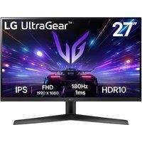 LG UltraGear Gaming Monitor 27GS60F, 27 Inch, 1080p, 180Hz, 1ms Response Time, HDR 10, NVIDIA G-Sync & AMD FreeSync compatible, Smart Energy Saving, Displayport, HDMI