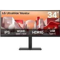 LG UltraWide 34BA75QE-B.AEK Quad HD IPS 60 Hz Height Adjustable Curved Monitor