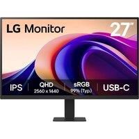 LG Monitor 27U631A - QHD 1440p IPS 27 inch, 100Hz, 5ms, Computer desktop display, Flicker safe & Reader Mode, USB-C, HDMI, Matte Black
