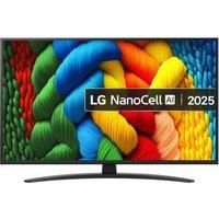 65" LG NANO81A NanoCell AI 4K HDR Smart TV 2025 - 65NANO81A6A, Black