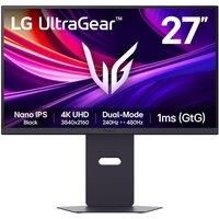LG UltraGear G8 Gaming Monitor 27G850A – 4K UHD Nano IPS 27 inch, Dual-Mode 240Hz / 480Hz, 1ms (GtG), AMD FreeSync Premium Pro, DisplayHDR 600, DP 2.1, HDMI 2.1, Black