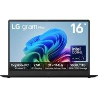LG gram Pro 16" Laptop - Intel Core Ultra 7, 1TB SSD, 16 GB RAM - Eclipse Grey - [2025], Grey