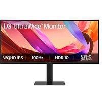 LG 34U650A-B 34" IPS WQHD 100Hz USB-C  UltraWide Curved Monitor 34U650A-B.AEK