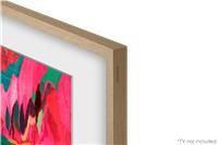"Samsung Customisable Modern Teak Bezel for The Frame 75" TV Beige Wood"