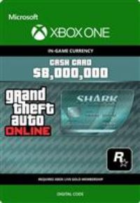 Grand Theft Auto Online | GTA V Megalodon Shark Cash Card | 8,000,000 GTA-Dollars | Xbox One - Download Code