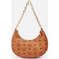 MCM Aren Small Hobo Coated-Canvas Bag