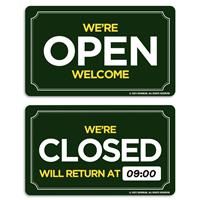 GEEKBEAR Open Closed Sign - All in One Package/Double (11. Green)