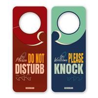 GEEKBEAR Do Not Disturb Door Hanger Sign Beach Wave) - Pack - (08. 2